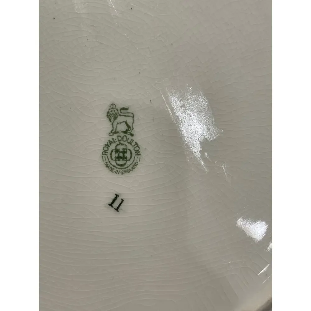 Vibrant Royal Doulton Geometric 'Floral Pattern K' Series Rack Plate c1929 D4864 - Picture 6 of 6